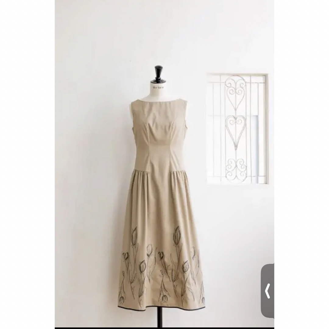 herlipto/Tulip Cotton Blend Midi Dress