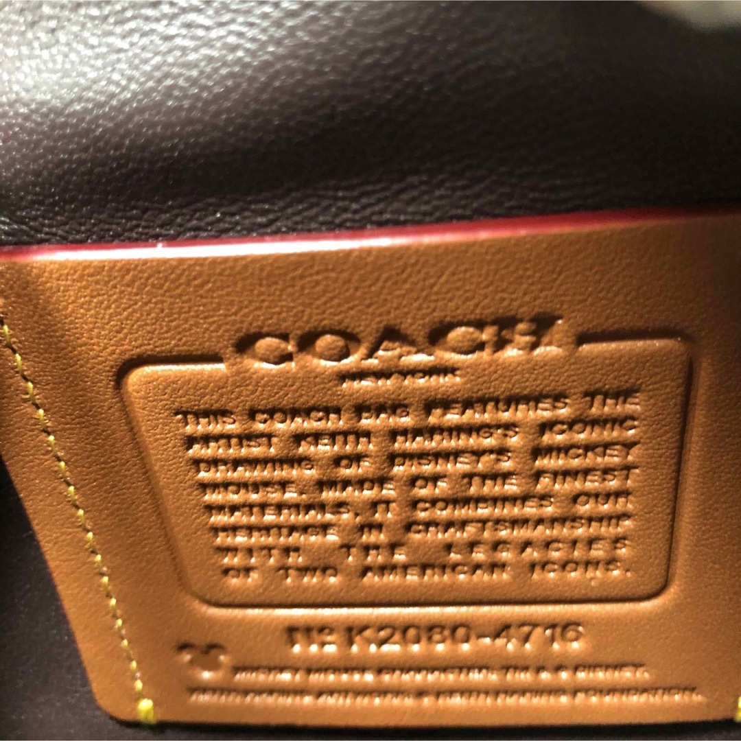 【新品】COACH ミッキー キース ヘリング キスロック バッグ レッド 3