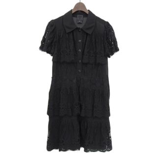 アナスイ(ANNA SUI)の美品 アナスイ ANNA SUI レース ワンピース レディース ブラック size2 Y01786(その他)