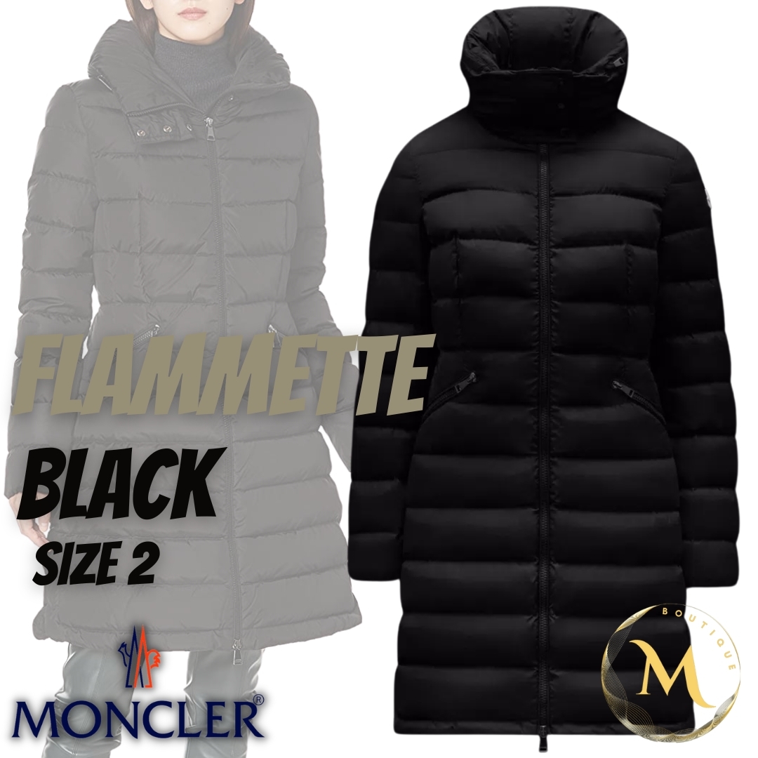 ☆新品・本物保証☆MONCLER FLAMMETTE ダウンコート M 黒色 ２