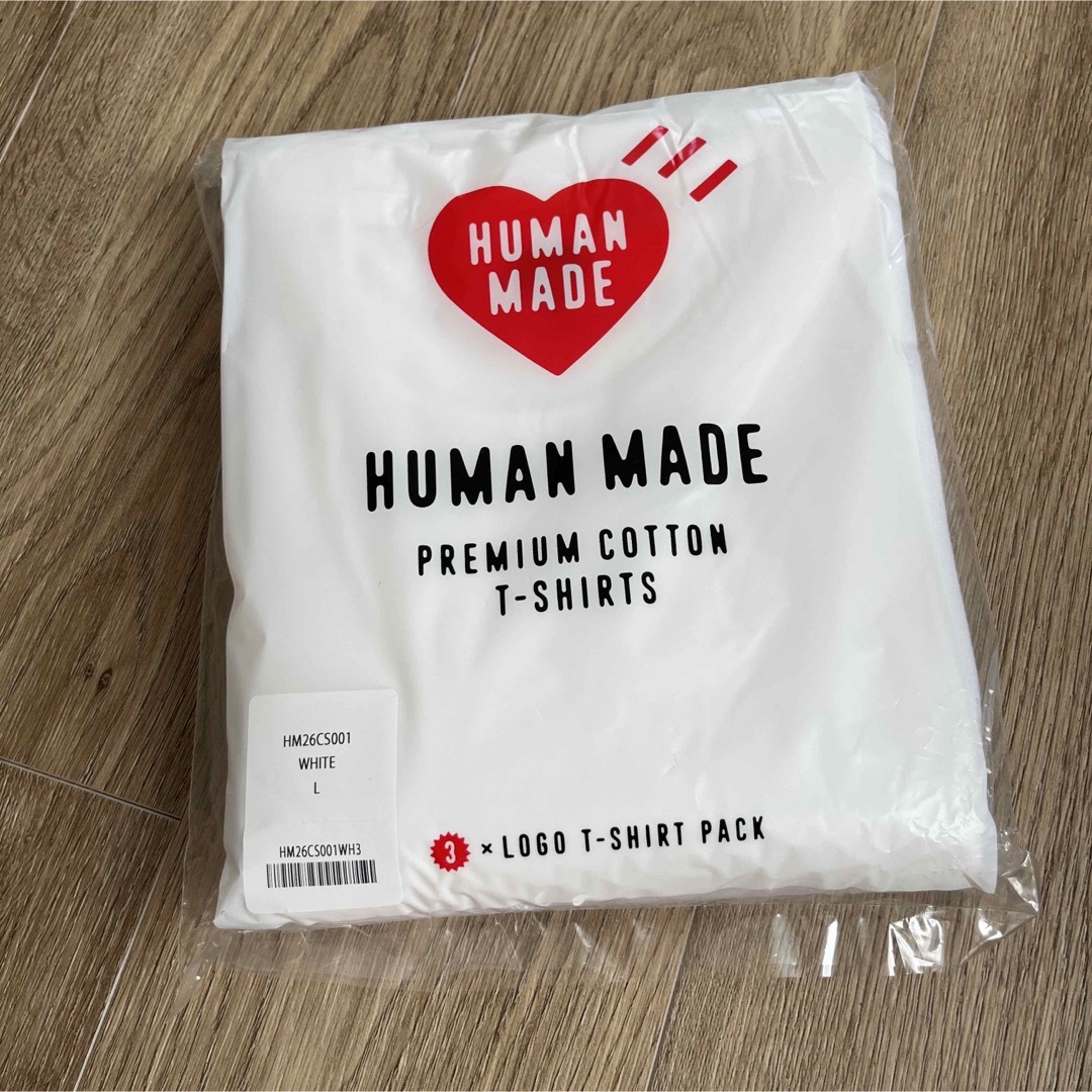 HUMAN MADE(ヒューマンメイド)の⏰週末セール⏰HUMAN MADE ヒューマンメイド Tシャツ　白 メンズのトップス(Tシャツ/カットソー(半袖/袖なし))の商品写真