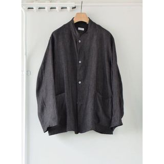 コモリ(COMOLI)のCOMOLI×Salvatore Piccoloリネンシャツ  44 美品(ノーカラージャケット)