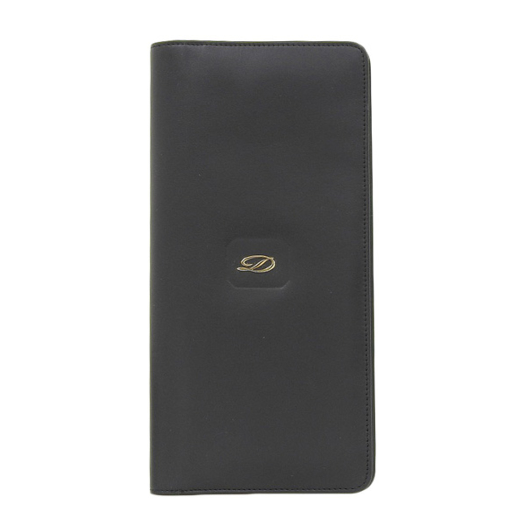 S.T. Dupont(エステーデュポン)の未使用 デュポン S.T.Dupont レザー 二つ折り 札入れ 長財布 ブラック 黒 Y01877 レディースのファッション小物(財布)の商品写真