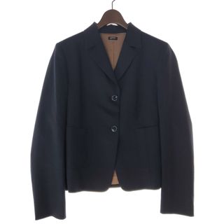 ジルサンダー(Jil Sander)の美品 ジルサンダー ネイビー JIL SANDER NAVY ウール混 2ボタン ジャケット レディース ネイビー size40 Y01803(その他)