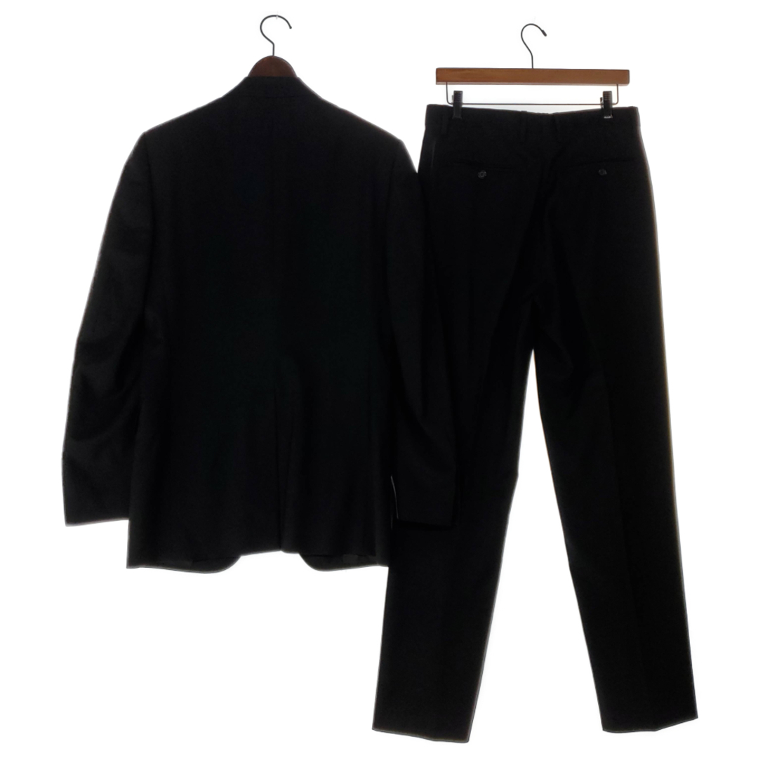 美品 ドルチェ＆ガッバーナ Dolce&Gabbana ウール 2ボタン シングル スーツ メンズ ブラック Y01804