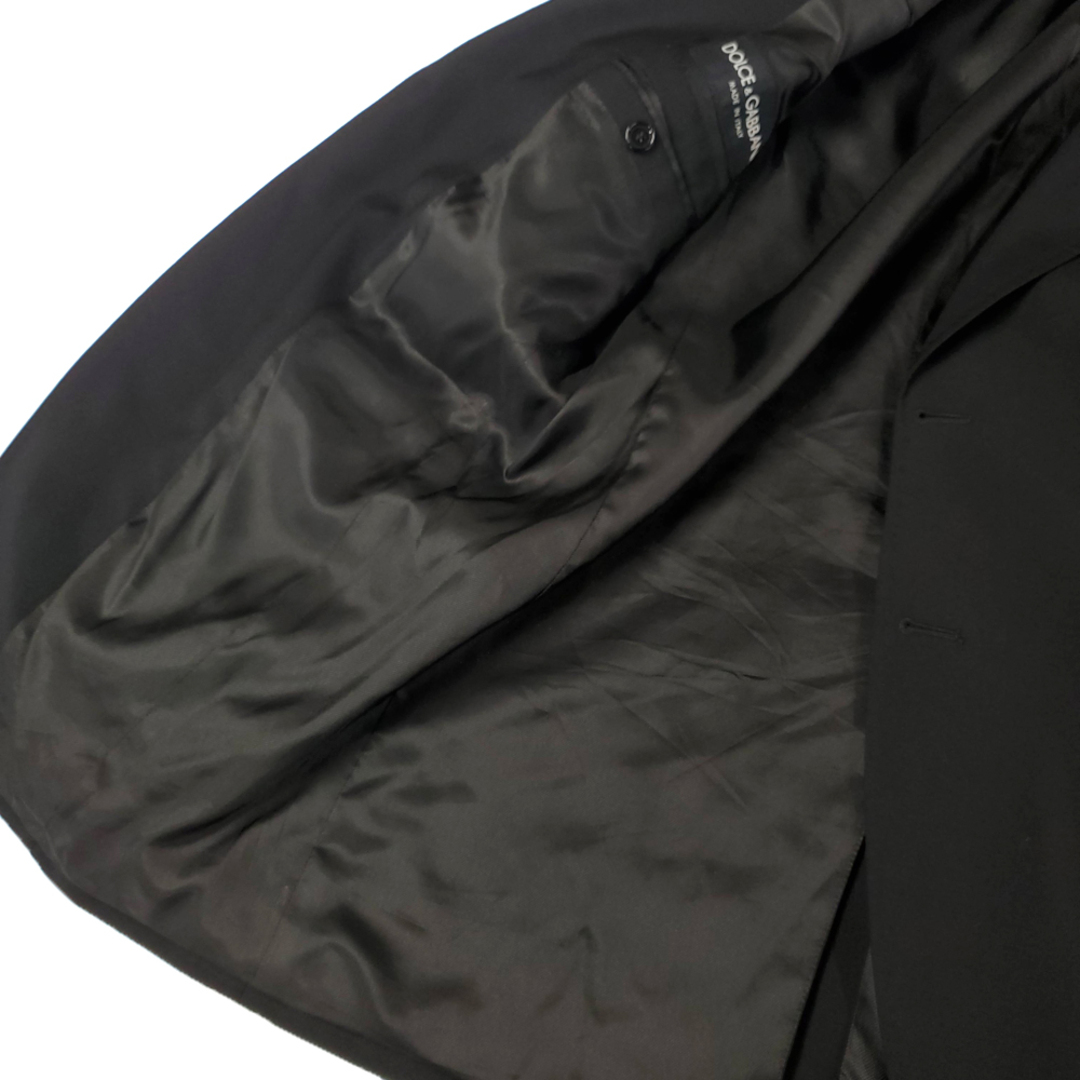 DOLCE&GABBANA(ドルチェアンドガッバーナ)の美品 ドルチェ＆ガッバーナ Dolce&Gabbana ウール 2ボタン シングル スーツ メンズ ブラック Y01804 メンズのスーツ(その他)の商品写真
