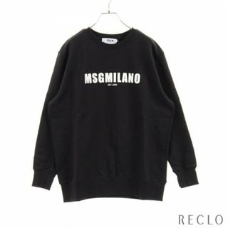 エムエスジイエム(MSGM)の トレーナー スウェットシャツ クルーネック ブラック ホワイト(トレーナー/スウェット)