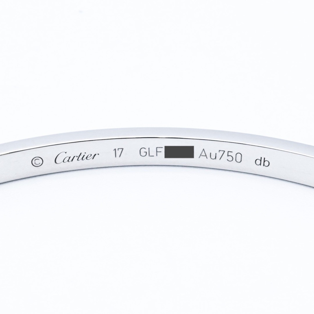 Cartier(カルティエ)の【仕上済】カルティエ ラブブレス #17 SM WG ダイヤ 17 K18WG レディース ブレスレット CARTIER レディースのアクセサリー(ブレスレット/バングル)の商品写真