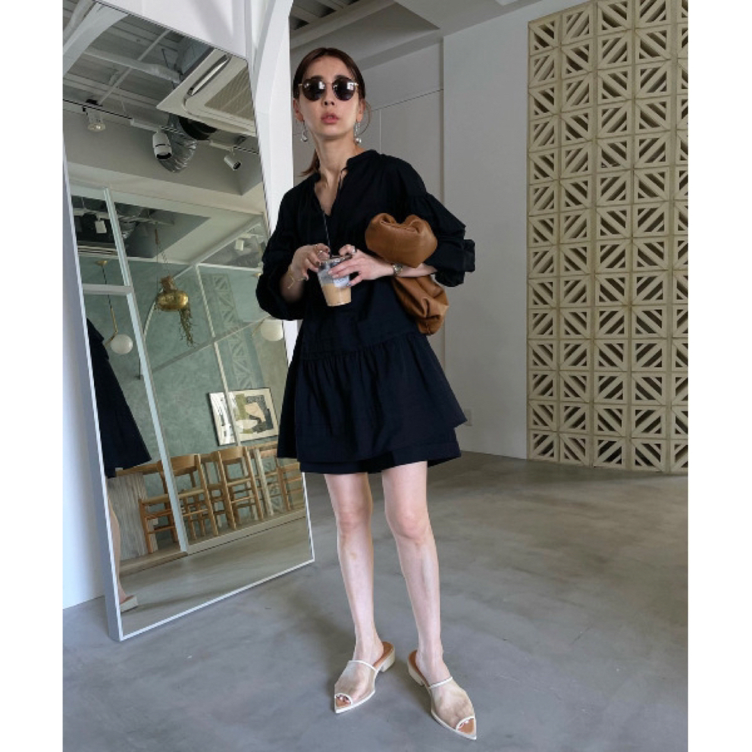 Ameri アメリ MEDI 2WAY COTTON FRILL TUNIC | フリマアプリ ラクマ