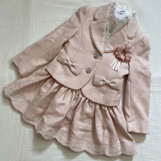 アリサナ(arisana)のアリサナ　arisana フォーマルスカートスーツ　ピンク　フリル　120(ドレス/フォーマル)