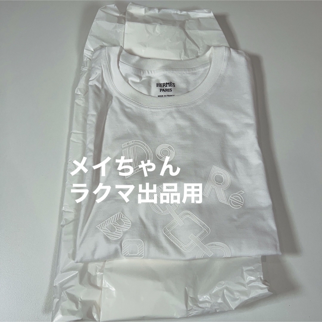 【新品未使用】エルメス23新作マイクロTシャツ 《ド・レ・ブックル》プリント36