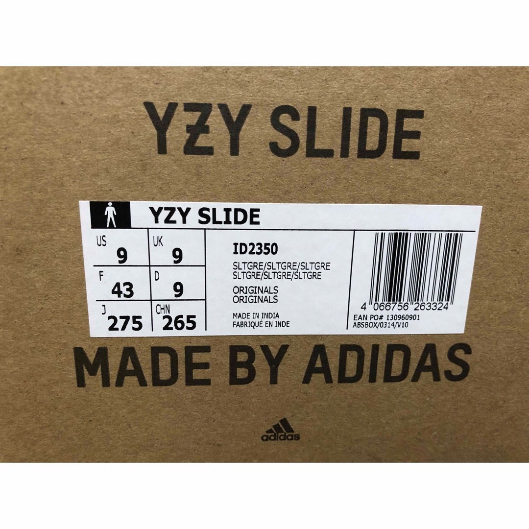 adidas Yeezy YZY Slide Slate Grey 27.5cm メンズの靴/シューズ(サンダル)の商品写真