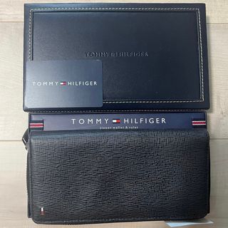 トミーヒルフィガー(TOMMY HILFIGER)の未使用新品 トミーヒルフィガー 黒長財布 19x10x2.5 2万円 送料込み(長財布)