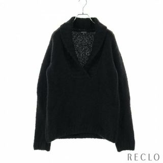 アンドゥムルメステール(Ann Demeulemeester)の ニット ウール キャメル ダークネイビー(ニット/セーター)