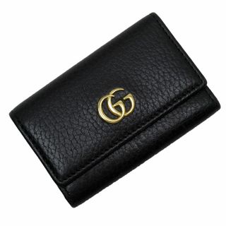 グッチ(Gucci)のグッチ GUCCI キーケース GGマーモント レザー ブラック ユニセックス 456118 送料無料【中古】 t18979a(キーケース/名刺入れ)