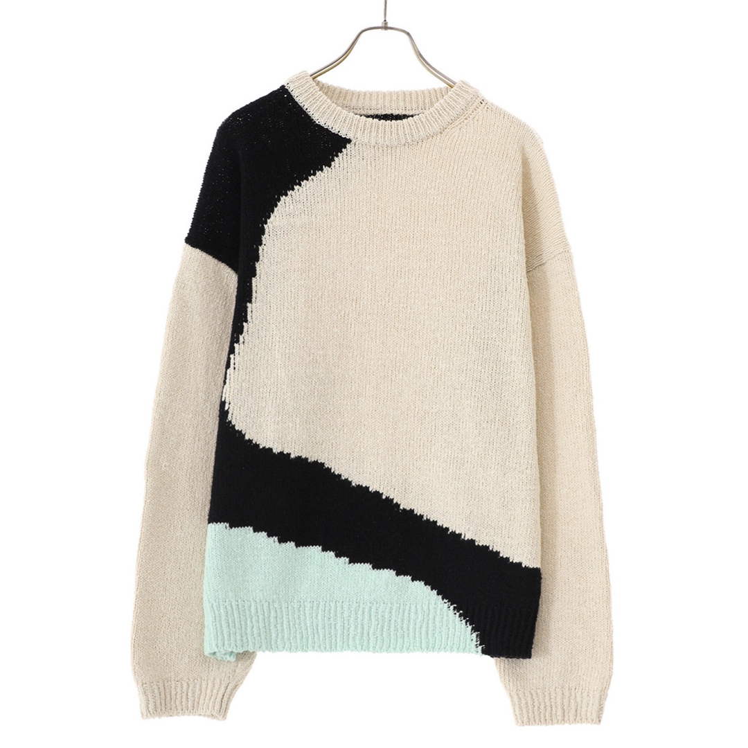 YOKE (ヨーク)INTARSIA COTTON SWEATER サイズ3