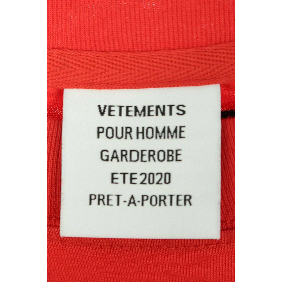 VETEMENTS - ヴェトモン 20SS SS20TR298 バイカラーTシャツ メンズ XS
