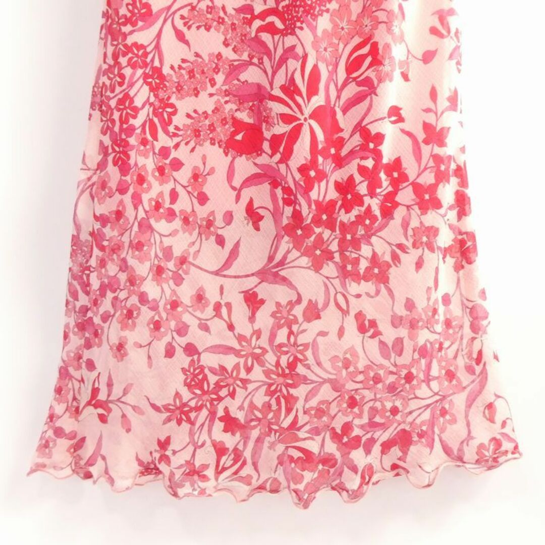 クレシェンド ロングドレス ノースリーブ ドレスワンピース 花柄ワンピース レディースのフォーマル/ドレス(ロングドレス)の商品写真