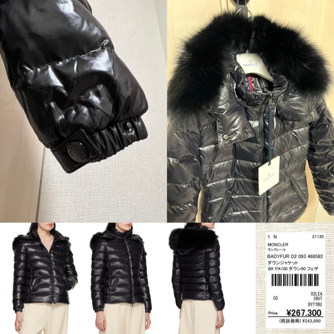 MONCLER BADYFUR ダウンジャケット 1 S