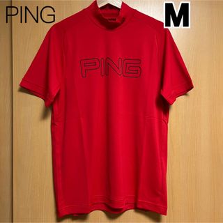 ピン(PING)のピン　PING　メンズ　ゴルフウェア ハイネックシャツ PPトリコット 赤　M(ウエア)