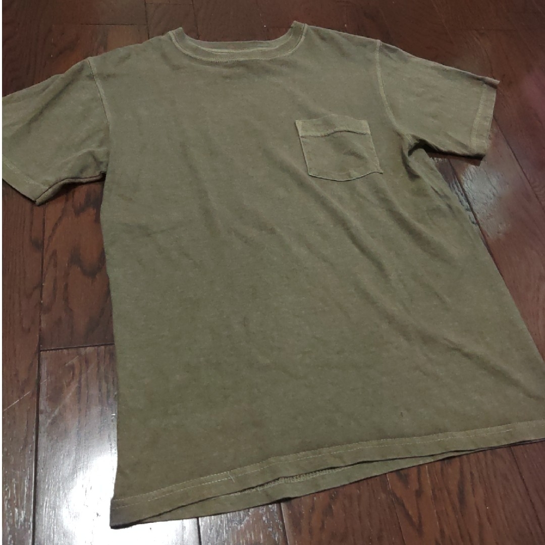 Good On(グッドオン)のGOOD ON Tシャツ　ポケT　S　カーキ メンズのトップス(Tシャツ/カットソー(半袖/袖なし))の商品写真