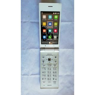 ソフトバンク(Softbank)の4472【訳あり中古・SIMフリー・povo】ソフトバンク4Gガラホ501KC白(携帯電話本体)