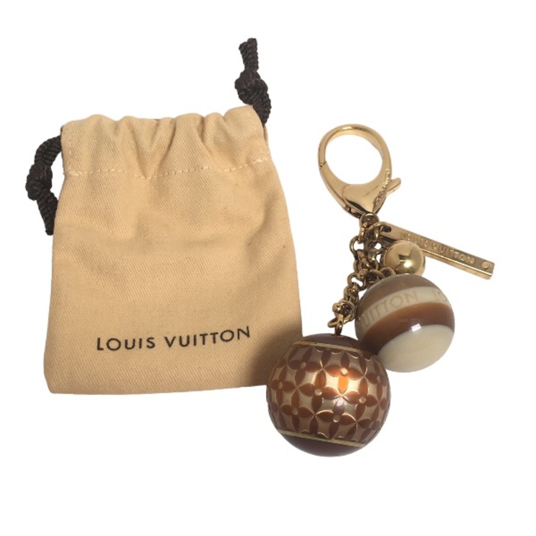 ルイヴィトン M65699 チャーム ゴールド/ブラウン  LOUIS VUITTON ビジューサックミニラン