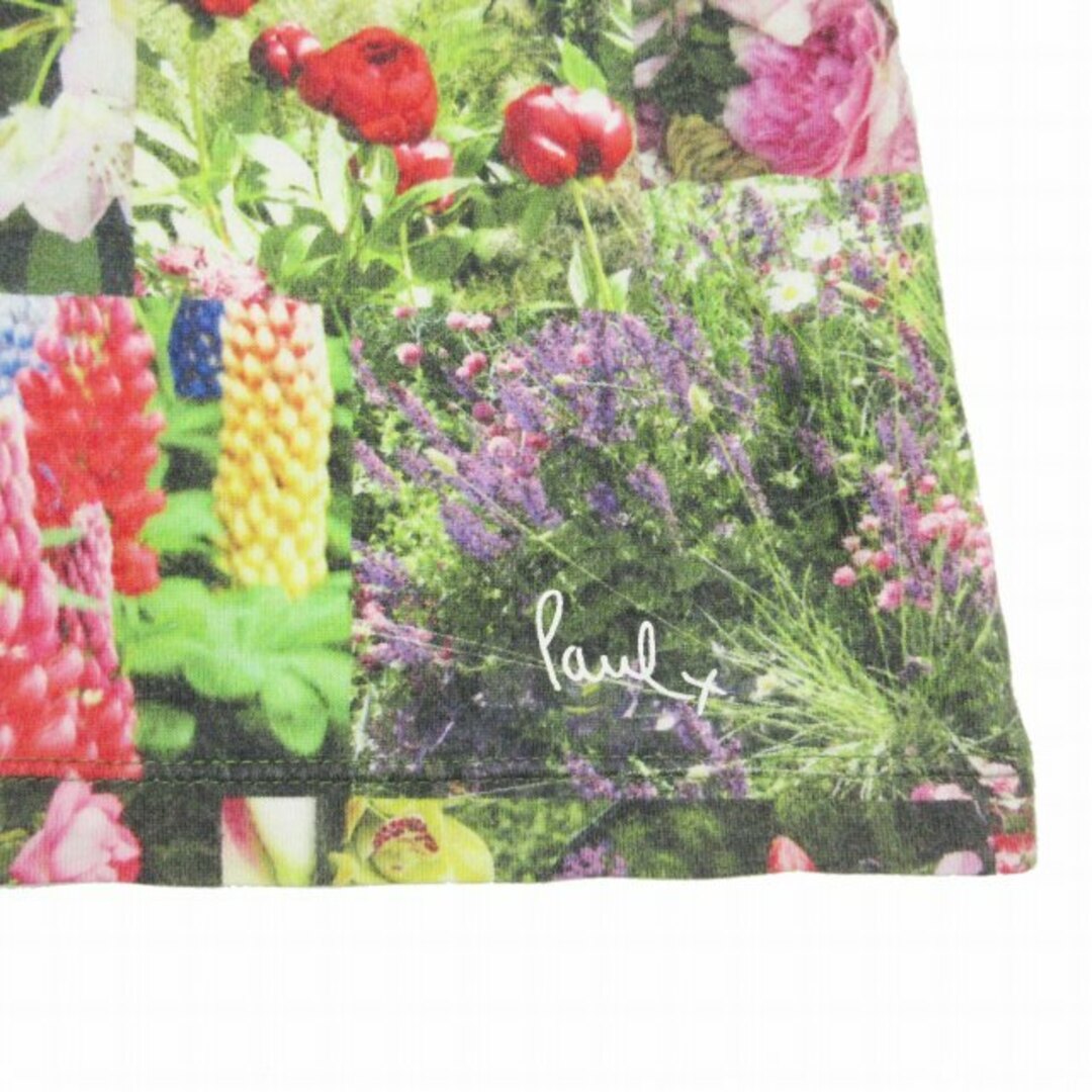 Paul Smith(ポールスミス)の美品 ポールスミス PAUL+ 花柄 Tシャツ 半袖 チェルシーガーデン S レディースのトップス(Tシャツ(半袖/袖なし))の商品写真