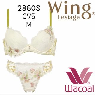 ウイングレシアージュ(Wing lesiage（WACOAL）)の❤ウイング／レシアージュ❤ 脇すっきり着やせフィット２８６０Ｓブラ・Ｔバック(ブラ&ショーツセット)