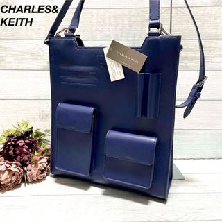 チャールズアンドキース(Charles and Keith)の【タグ付き】CHARLES&KEITHチャールズ＆キース2wayレザーバッグ(ショルダーバッグ)