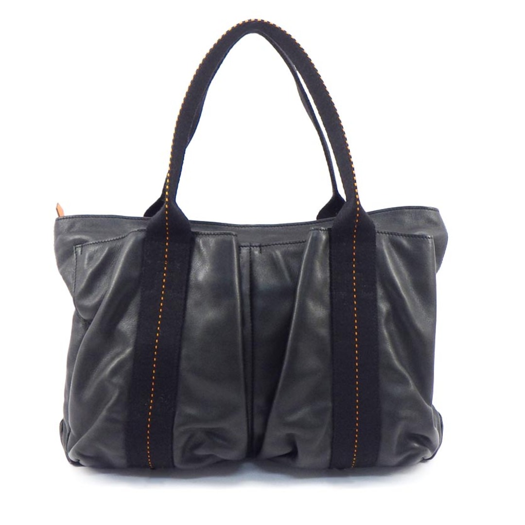 HERMES - HERMES エルメス キャラバン ホリゾンタル MM □M刻印 レザー×キャンバス ブラック 2WAY ショルダーバッグ ハンドバッグ レディース【中古】【送料無料】