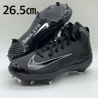 ナイキ(NIKE)のNIKE 野球　スパイク　金具　ブラック　黒　26.5㎝ ミドルカット(シューズ)