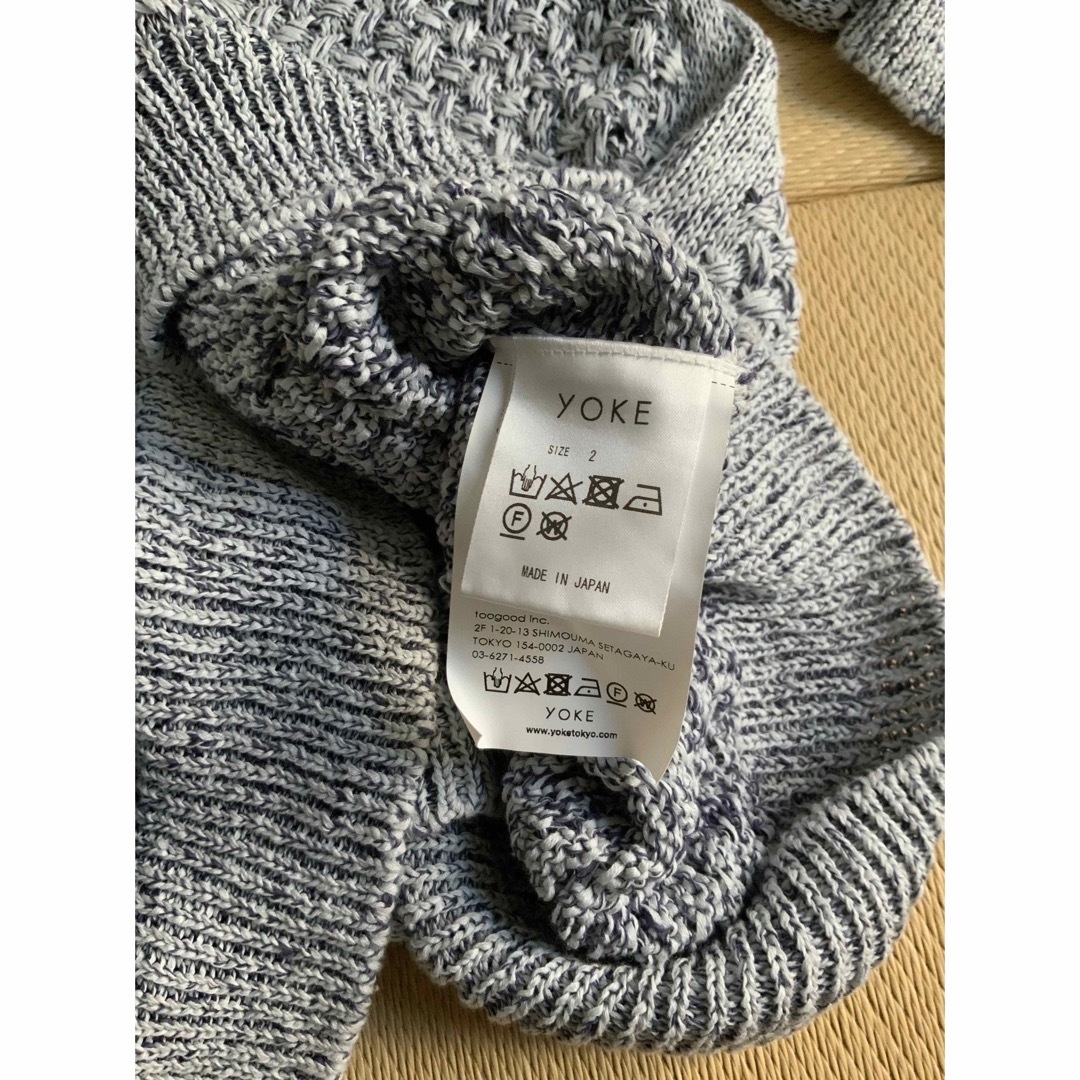 YOKE(ヨーク)のYOKE 22SS MESHED KNIT CARDIGAN  メンズのトップス(ニット/セーター)の商品写真