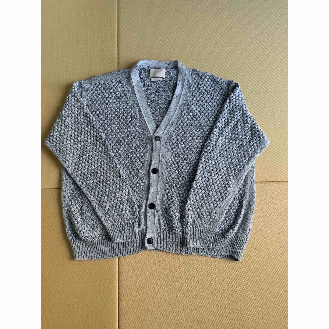 YOKE 22SS MESHED KNIT CARDIGAN