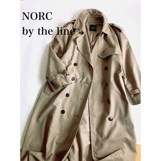 極美品✨N.O.R.C ノーク　トレンチコート　ウールコート　ダークブラウン