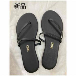 TKEES - TKEES ティキーズ サンダル US7(24cm位) 黒 【古着】【中古 ...