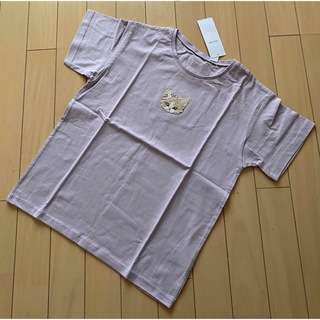 エニィファム(anyFAM)のエニィファム オーガビッツアニマルサガラ刺繍Ｔシャツ 150(Tシャツ/カットソー)