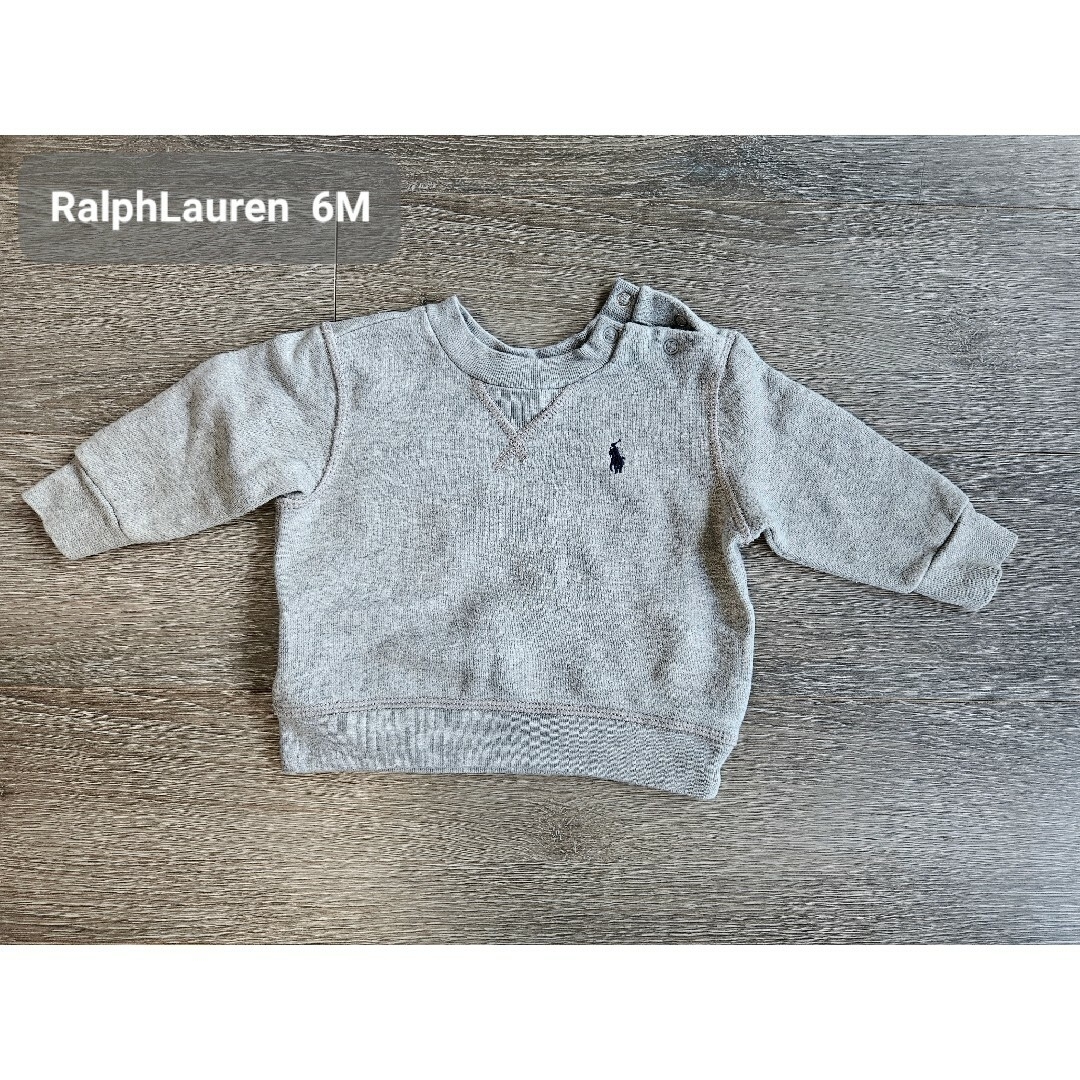 POLO RALPH LAUREN(ポロラルフローレン)のラルフローレン　グレースウェット　6M 70cm キッズ/ベビー/マタニティのベビー服(~85cm)(トレーナー)の商品写真
