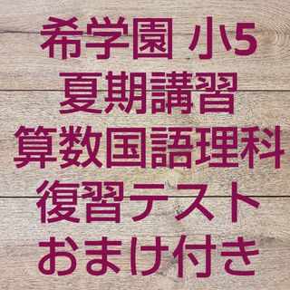 浜学園　小5年国語　マスターコース1年分復習テスト&春期講習&夏期講習　中学受験