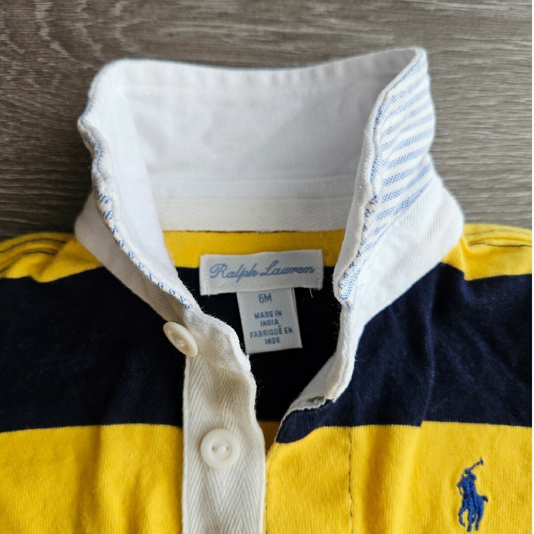 POLO RALPH LAUREN(ポロラルフローレン)のラルフローレン　ラガーシャツ　6M 70cm キッズ/ベビー/マタニティのベビー服(~85cm)(シャツ/カットソー)の商品写真