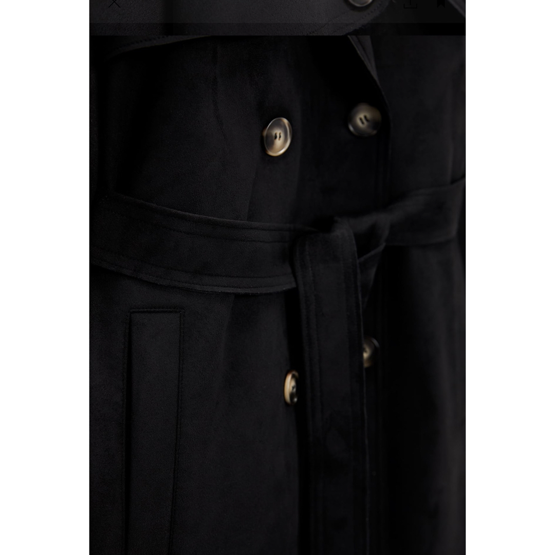 ZARA(ザラ)のフェイクスエードロングコート レディースのジャケット/アウター(ロングコート)の商品写真