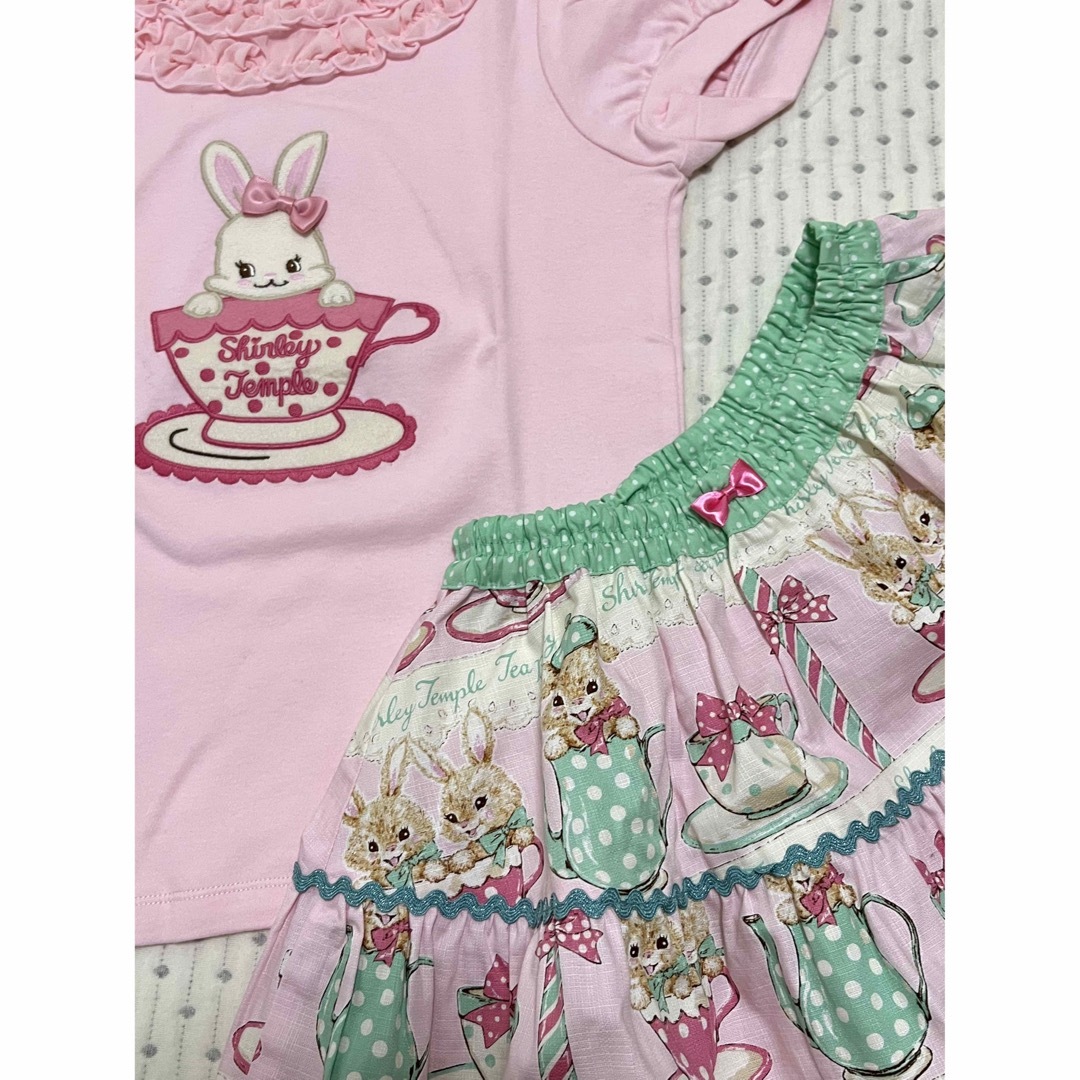 シャーリーテンプル 90㎝ うさぎ ワンピース セット - ベビー服(女の子 シャーリーテンプル 90㎝ うさぎ ワンピース セット - ベビー服(女の子