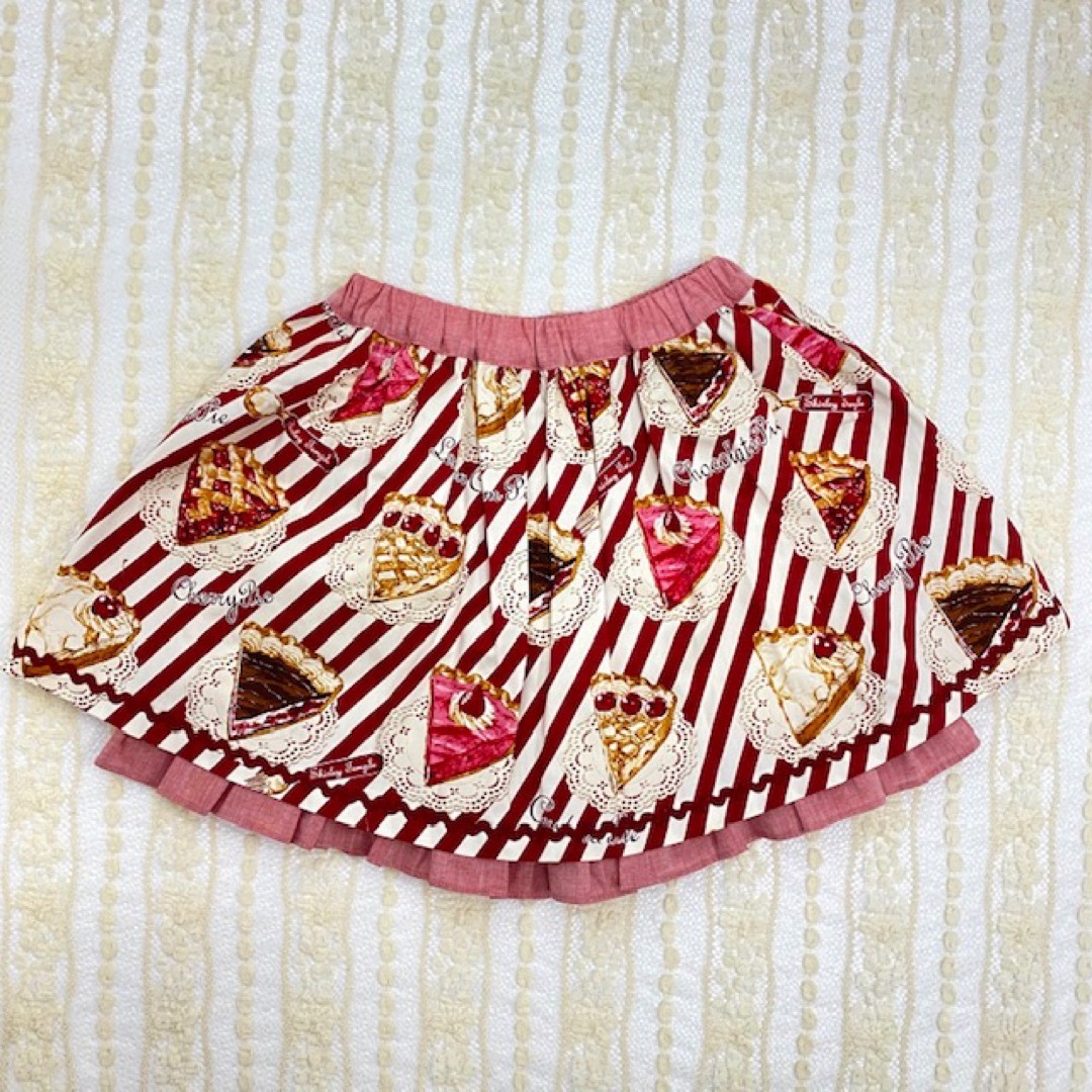 Shirley Temple(シャーリーテンプル)のシャーリーテンプル アメリカンパイ パンツイン スカート キュロット 120 キッズ/ベビー/マタニティのキッズ服女の子用(90cm~)(スカート)の商品写真