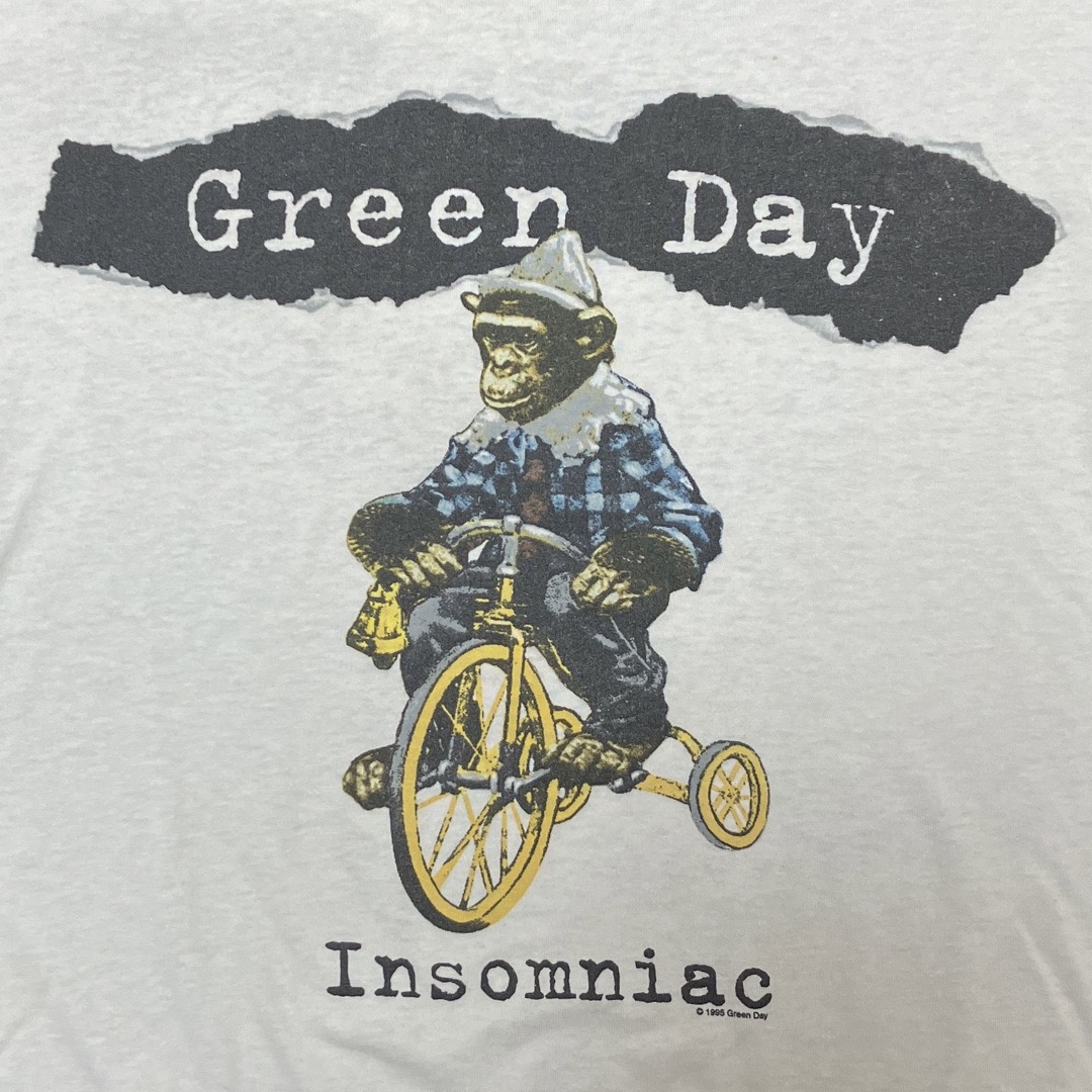 90s vintage green day tourTシャツ-