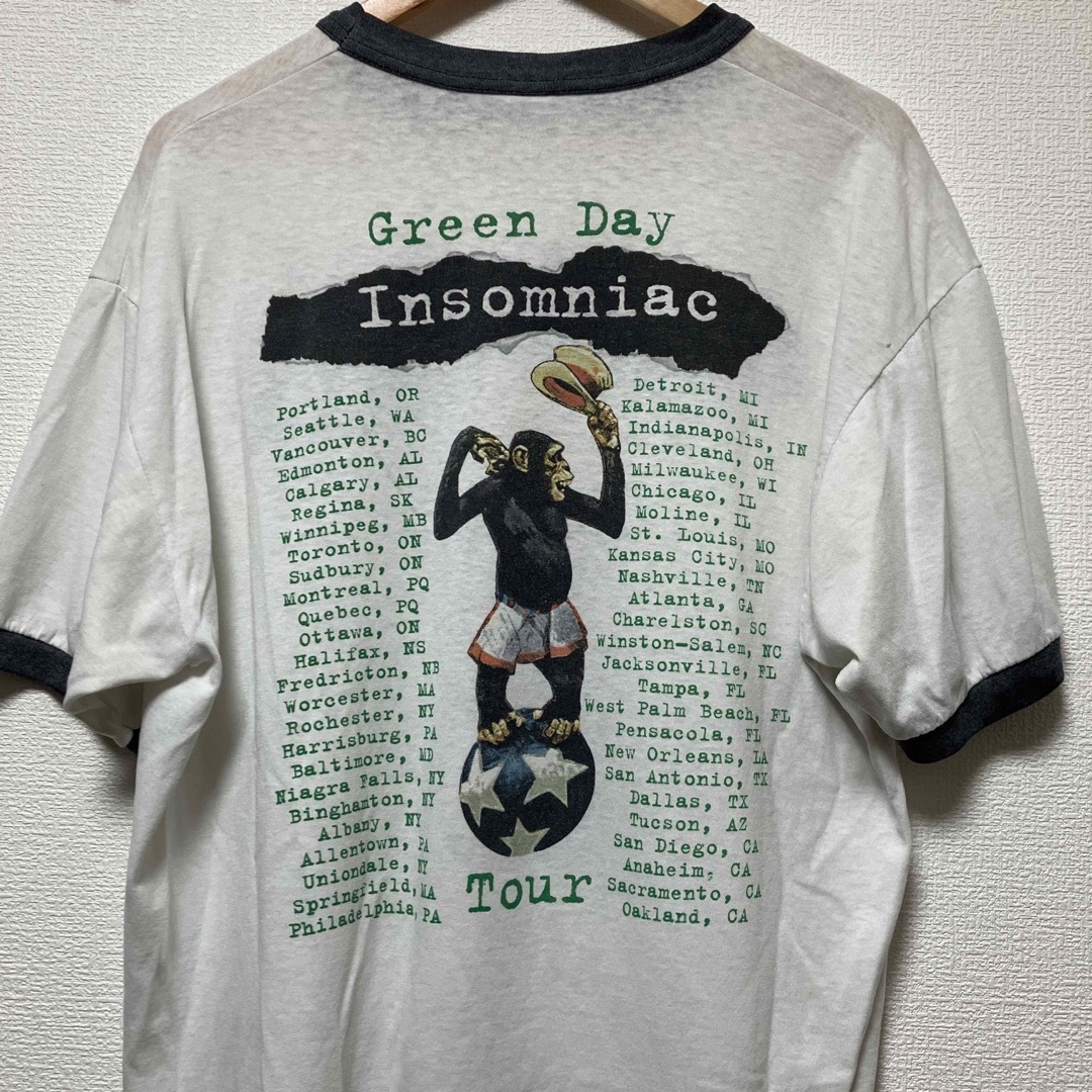 90s vintage green day tourTシャツ