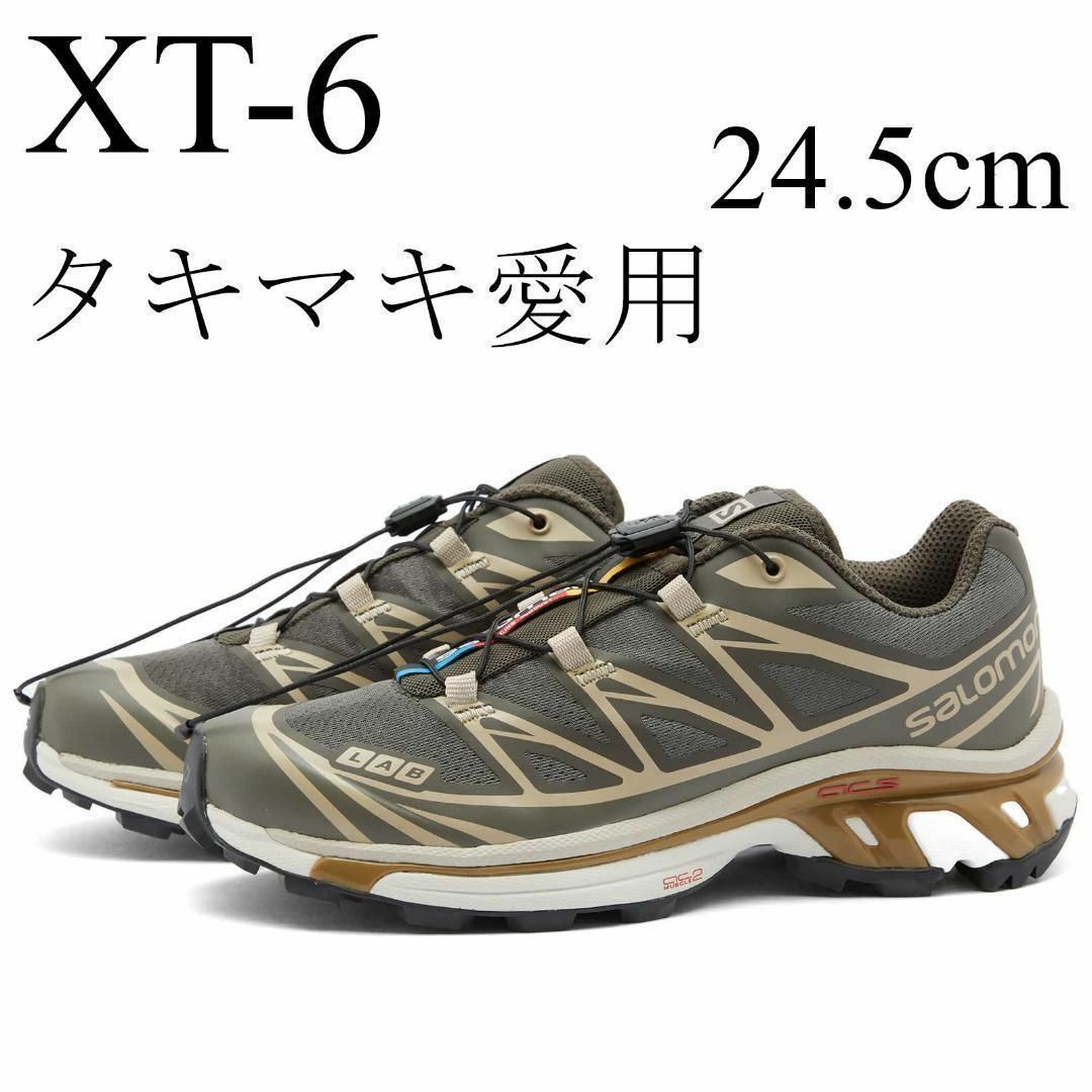 24.5cm　サロモン　XT-6　新品　スニーカー　ベルーガ SALOMON