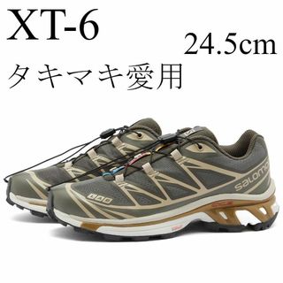 サロモン(SALOMON)の24.5cm　サロモン　XT-6　新品　スニーカー　ベルーガ SALOMON(スニーカー)