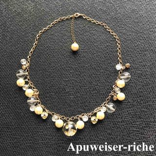 アプワイザーリッシェ(Apuweiser-riche)の美★Apuweiser-riche★ボールチャームネックレス/シャンパンゴールド(ネックレス)