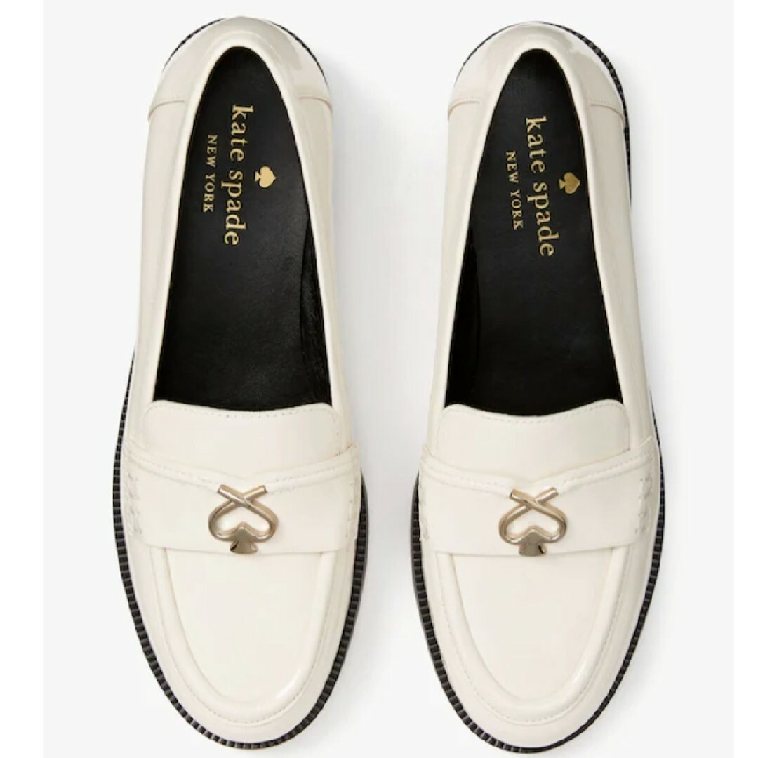 完売☆新品【kate spade】スペード ローファー 24㌢ 定価5.2万円