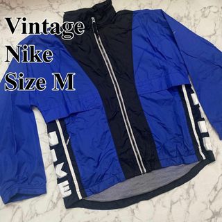 00s 美品 NIKE アームロゴ ナイロンジャケット